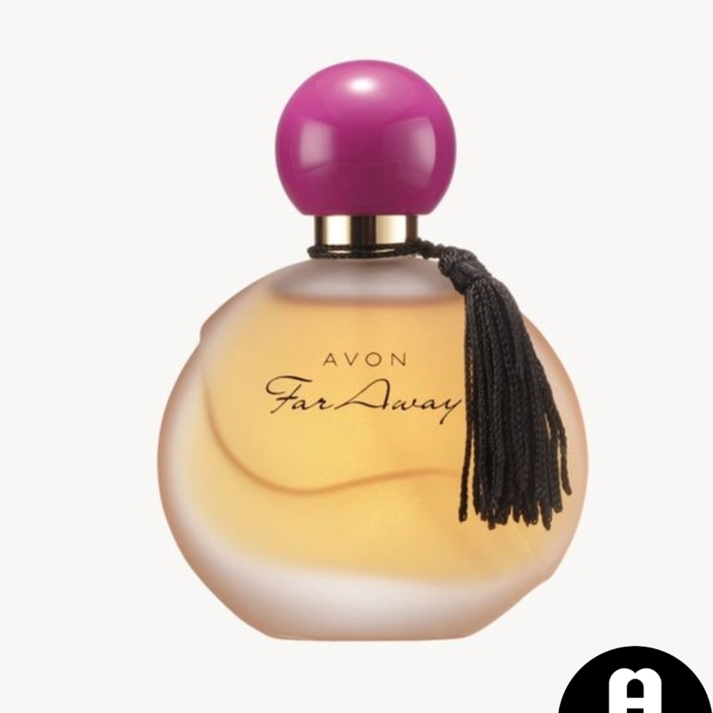 Avon Far Away Fragrance - Purple and Gold